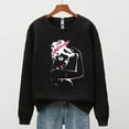 thumbnail image 3 of Womens Sweatshirt Ladies Fashion Casual Long Sleeve Sweatshirts Tops, 3 of 6