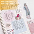 thumbnail image 4 of 108 Piezas Etiquetas Engomadas de Personas para Diario, áLbum de Recortes, Etiqueta Engomada de áLbum de Recortes de Chica de Moda Urbana para Kit de Suministros de Diario Basura, 4 of 5