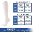 thumbnail image 2 of 6 Pairs Compression Socks for Women and Men Circulation, 20-30 mmhg Knee High Best Support for Athletic Running, Cycling, Hiking, Medical, Nurse, Recovery, 2 of 6