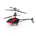 thumbnail image 3 of Avión de juguete con control remoto de 2 canales para niños, mini helicóptero inalámbrico rojo, 3 of 8