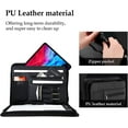 thumbnail image 6 of ProCase Portfolio Binder, Leather Padfolio File Folder Zipper Notepad Business Legal Document Holder with Tablet Sleeve, Phone Pouch, Card Organizer, Writing Pad -Black, 6 of 7