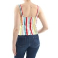 thumbnail image 2 of XOXO Womens Lace Up Crop Top Blouse, Multicoloured, Juniors, X-Large, 2 of 2