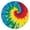 Colorful Rainbow Tie, variant on Colorful Striped Tie Dye Pattern Round Fitted Tablecloth with Elastic Edge,Dining Table Cover Waterproof,Outdoor Round Tablecloth for Camping,Dining,Indoor and Outdoor