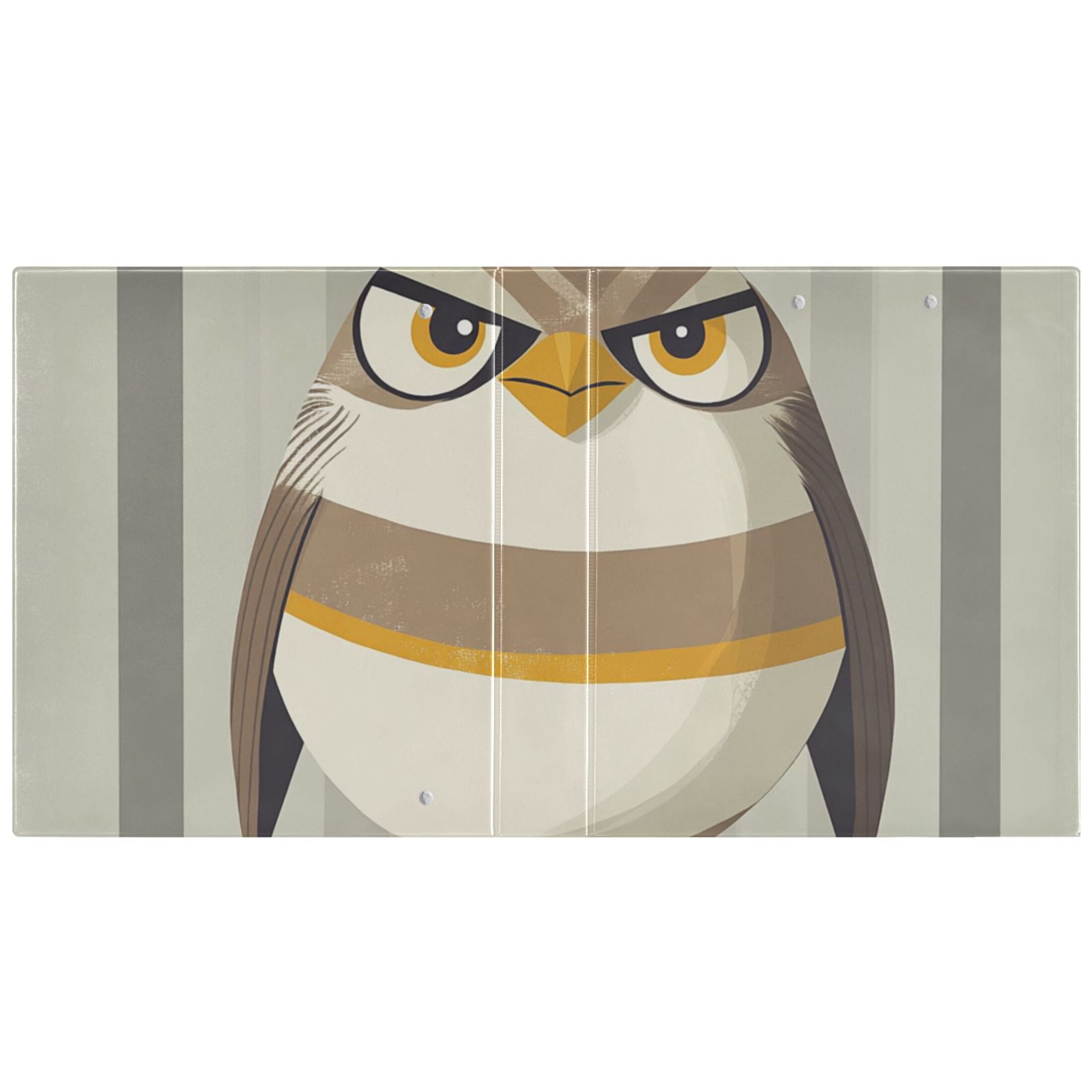 Bird with Stripe 3 Ring Binders 1.5 inch Hardcover File Folders with Interior Pockets A4 Size Organizer for School Office Hospital