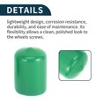 thumbnail image 5 of Wheel Lug Nut Bolt Cylindrical Shape Exterior Rims Tire Nut Screws Dust Cap Cover Nut Protection Green 20pcs 19mm, 5 of 7