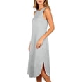 thumbnail image 4 of Horkkom Sleep Shirts for Women Sleeveless Solid Color Crew Neck Nightgowns Comfy Soft Night Dress, S-2XL, 4 of 6