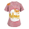 Jzuxvd Women Funny Halloween Tops Costumes Halloween Print VNeck