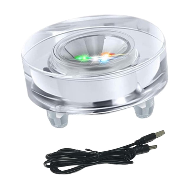 Soporte de base recargable por USB para lámpara de ambiente multifuncional con pedestal. Estilo E
