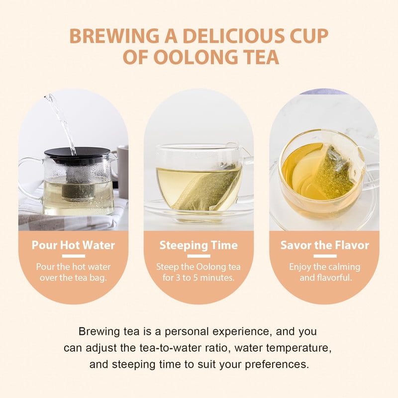 Soeos Organic Oolong Tea, 100 Tea Bags, 2 Packs, Total Of 200 Tea Bags 12.60 oz