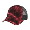 thumbnail image 7 of Disketp Red Line Print Trucker Hat Men Women - Mesh Baseball SnapBack Cap, 7 of 7