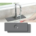 thumbnail image 2 of Kitchen Sink Splash Guard Faucet Mat -2 PC Super Absorbent Fast Drying Mat Sink Gadgets-Splash Guard Behind Faucet Drip Catcher for Kitchen, Bathroom,Sink Mat, Dish Drying Mat, Bathroom(15" X 5.5" ), 2 of 5