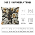 thumbnail image 5 of YINGXI  Cat Family Tree Throw Pillow Cover Adorable Bird Orange Cat Cartoon Lazy Fluffy Joy Branch Cozy Square Cushion Case for Men Women Boys Girls Room Home Decor 24x24in, 5 of 5