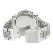Diesel Men's Double Down Series, Silver Tone Bracelet, Round Black Dial, Watch DZ1370