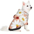 thumbnail image 5 of Cauagu Daisy and Ladybug Pattern Winter Pet Hoodie Sweatshirts- Dog Hoodie Sweater with Leash Hole - Cute Dog Hoodie - Pet Clothes Puppy Cat Custume -XX-Large, 5 of 8