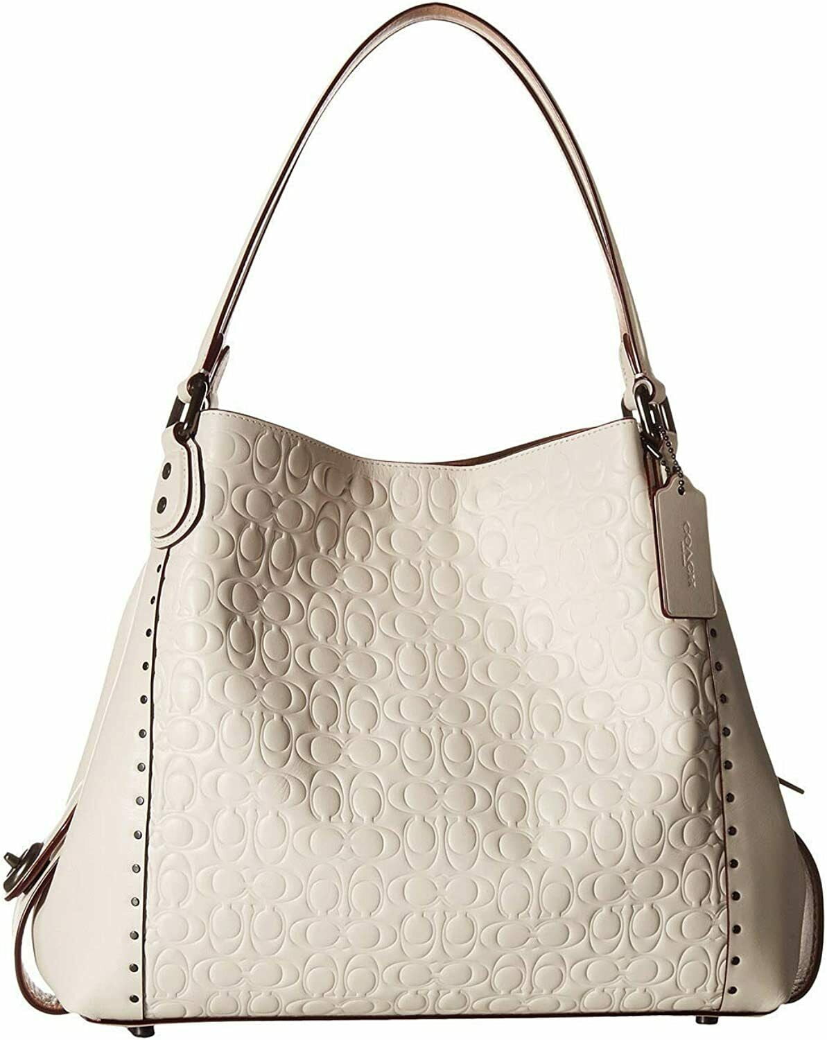 white signature coach bag