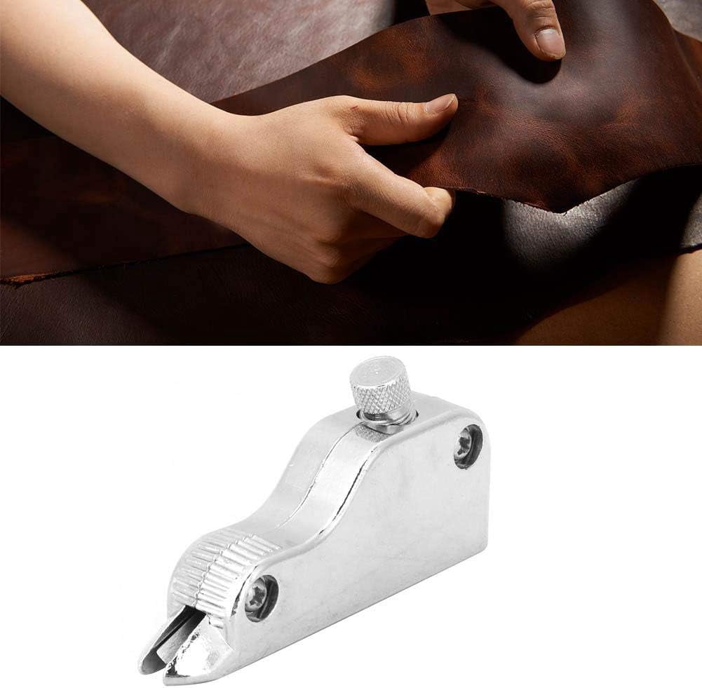ABCISI Premium Leather V Shape Grooving Tool, Adjustable V-Gouge Tool, Ensures Smooth and Effortless Operating Professional Leather V-Gouge Tool for Leathercraft Folds Box Corners