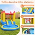 thumbnail image 5 of Costway Inflatable Bounce House with Bouncy Area Water Slide Splash Pool & Ball Pit without Blower, 5 of 10