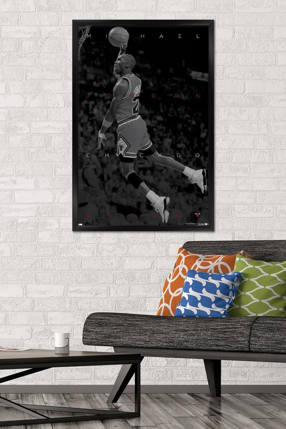 Michael Jordan - Black and White Wall Poster
