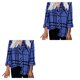 thumbnail image 2 of Camisa de mujer Minnieouse Primavera cuello en V rayas botones S M L XL XXL, 2 of 6