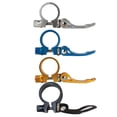 thumbnail image 1 of BRIGHTFUFU 4 piezas de bicicleta de bicicleta de aluminio de 31,8 mm, abrazadera de tija de sillín de liberación rápida, accesorio de bicicleta (negro, amarillo, plata, azul), 1 of 7