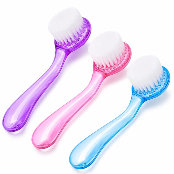 BlinkL Handheld 3-Piece Facial Cleansing Brush Set