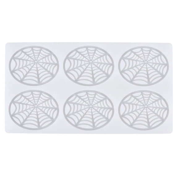ZPAQI Silicone Chocolate Molds Spiders Web Shaped Fondant Mold Chocolate Bars Cake