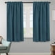 thumbnail image 2 of Cortinas opacas con aislamiento térmico para ventanas, paneles de tratamiento para oscurecer la habitación, cortinas opacas para sala de estar, lengüeta trasera/bolsillo para barra, cortinas para dormitorio, 52 x 84 pulgadas, verde salvia claro, 2 panelesAqua52" W x 54" L, 2 of 5