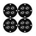 thumbnail image 1 of 4 Uds Mini ruedas giratorias sin ruido ruedas pequeñas autoadhesivas (Cuenta de acero negro), 1 of 3