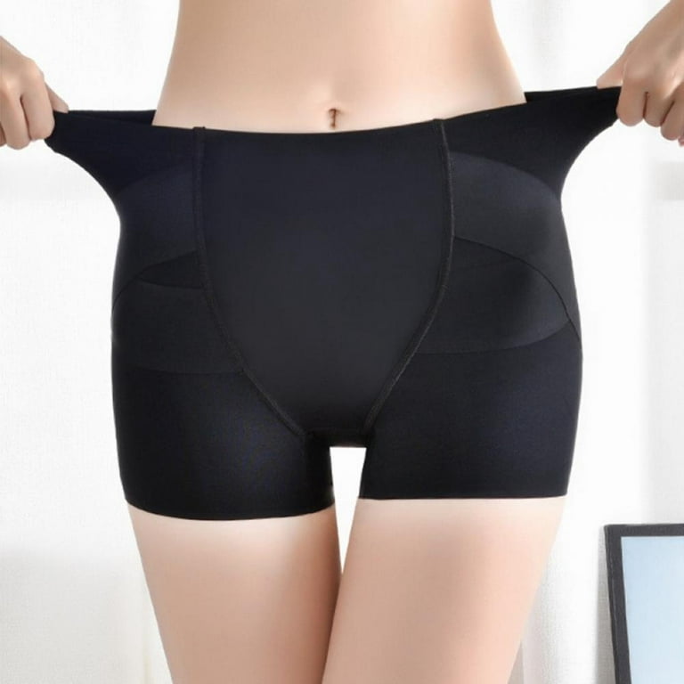 Womens Seamless Shaping Boyshorts Panties Tummy Control Underwear Slimming  Shapewear Shorts Black XL 