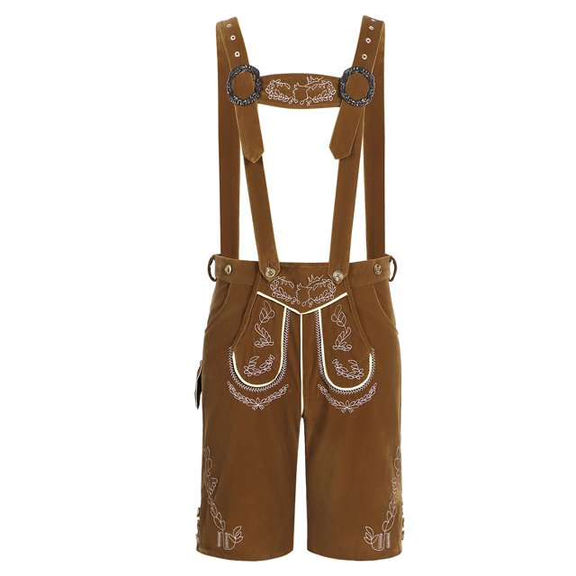 Guardurnaity Pantalón clásico con peto tradicional bávaro para el Oktoberfest de Múnich para hombre. Ajuste ajustable y resistente. conjuntos de ropa Fiesta de la cerveza l