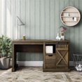 thumbnail image 2 of Ameriwood Home Knox County Single Pedestal Computer Desk, Brown Oak, 2 of 8