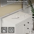 thumbnail image 3 of Eclife 30" Freestanding Bathroom Vanity Set with Vessel Sink, Faucet and Drain, 3 of 10