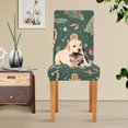 thumbnail image 4 of Yayeee 4 Pack Dining Chair Covers Stretch Parson Chairs Slipcovers Seat Protector, Christmas Gingerbread, 4 of 6