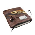 thumbnail image 3 of HELLHERO Book Cover Storage & Portability with Decorative Design Polyester Fabric Book Organzier Holder for Readers Classroom Library Handle 11.42 x 8.66 Inch, Roaring Tiger Flames Pouch, 3 of 8