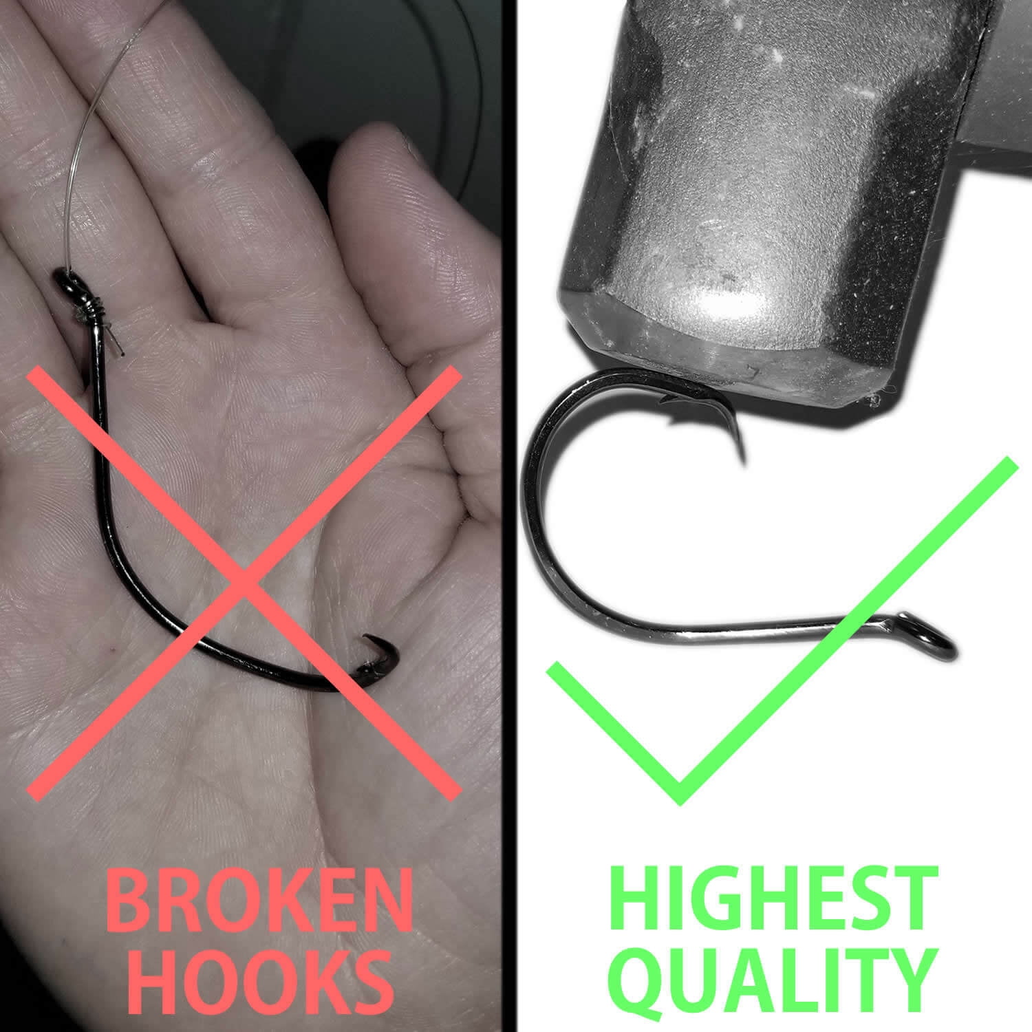 Pre-Tied Trophy Catfishing Leaders, 10/0 Circle Hooks (5-Pack)