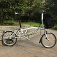 thumbnail image 4 of Folding Bicycle Luggage Carrier Alloy Portable Heavy Duty Polished Cargo Rear Rack Cycling Cycle Holder Replacement for Brompton Silver, 4 of 9