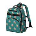 thumbnail image 2 of Pioneer Flower Floral Print Pattern Backpack for School, Cute School Bag with Adjustable Shoulder Straps and Padded Back, 15.25"x11.5"x5.25", 2 of 5