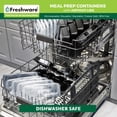 thumbnail image 4 of Recipientes de almacenamiento de alimentos Freshware con 3 compartimentos, 24 oz x 50, 4 of 4