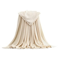 JOGZMZ Super Soft Warm Warm Micro Plush Fleece Blanket Throw Rug Sofa Bedding Khaki 39.37×59.05Inch