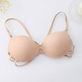 thumbnail image 2 of fheaev Front Closure Everyday Bra For Women No Underwire Compression Support With Adjustable Straps Wirefree Snap Closing Bras Underwear T-Shirt Bras Front Buckle Underwear, 2 of 5