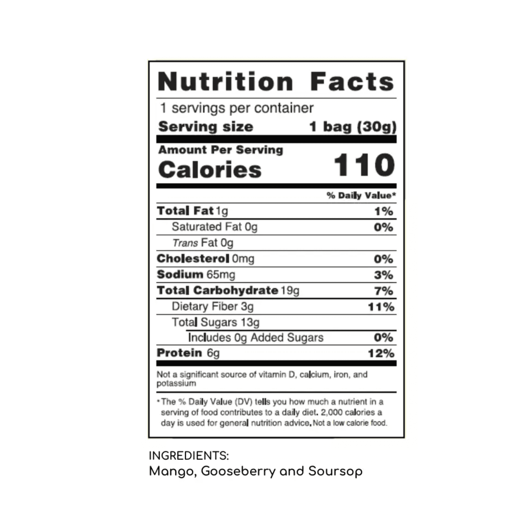 FromNativoGo| Freeze Dried Fruit: Mango, CapeGooseberry, Soursop | 3Pack | 3.05 Oz E