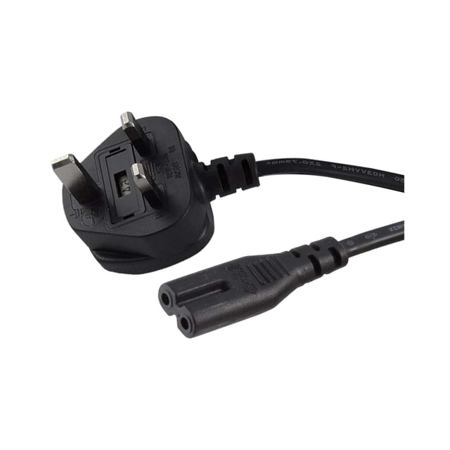 Cable de alimentación UK de 2 ranuras no polarizado IEC-320-C7 a CEE 7/16