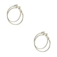 thumbnail image 3 of Qarigey 1 par de suministros de joyería, pendientes redondos de oro a la moda para mujer, círculo portátil con orificio para la oreja, Type2 NO2 Qarigey CBP219230, 3 of 6
