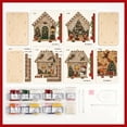 thumbnail image 6 of Christmas Diy Pearl Painting Art Kit,Wooden House Shaped Diamond Pearl Beaded Art Crafts for Adults,Christmas Decor for Tabletop Xmas Tree Wall Decor, 6 of 6