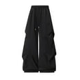 thumbnail image 4 of uikmnh Mens Sweatpants Men's Cargo Pants Straight Leg Casual Loose Fit Comfortable Work Pants for Fall with Droopy Wide Leg Design Durable Everyday Wear Size:M, 4 of 8