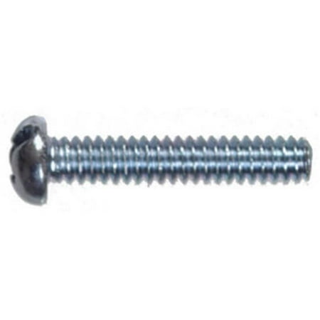 

Hillman Fasteners 90401 0.25-20 x 1-0.5 in. Zinc Plated Slotted Round Head Machine Screw- 100 Pack