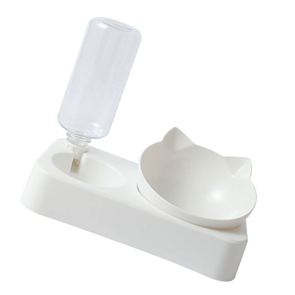 Necvior Dog Water Food Bowl Water Dispenser for Pet Cats Food Dispenser Easy to Fill