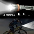 thumbnail image 6 of Flashlight,LED Flashlight 2000 Lumen,3 Modes,Zoomable,Waterproof,with Rechargeable Battery,Handheld Light - Best Camping/Outdoor/Hiking/Flashlights/Gift-Giving/Emergenc, 6 of 10