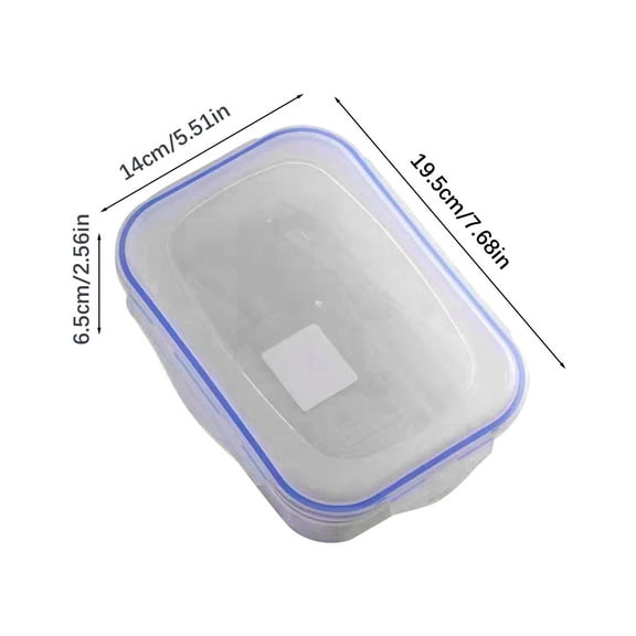 YIKA Tupperware Container Microwave Plastic Preservation Box Set, Refrigerator Lunch Box, Sealed, Heatable Food Storage Box Kitchen Storage AL