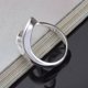 thumbnail image 3 of Women Hollow Love Heart Open Ring Fashion Adjustable Silver Plated Party Jewelry, 3 of 5